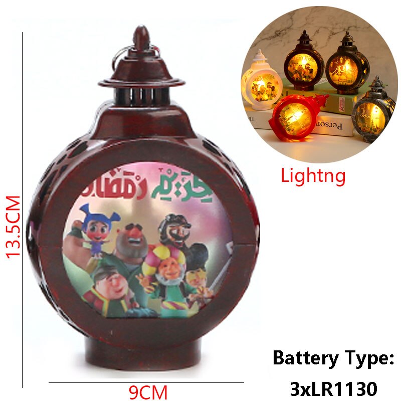 2023 EID Mubarak LED Light Table Ornaments 3D Acrylic Night Lamp Muslim Ramadan Party Eid Al Adha Ramadan Decoration for Home acacuss
