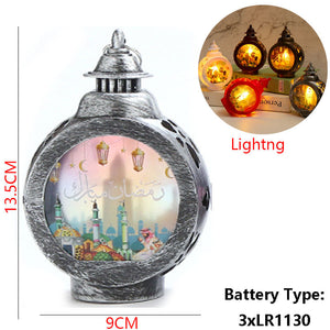 2023 EID Mubarak LED Light Table Ornaments 3D Acrylic Night Lamp Muslim Ramadan Party Eid Al Adha Ramadan Decoration for Home acacuss