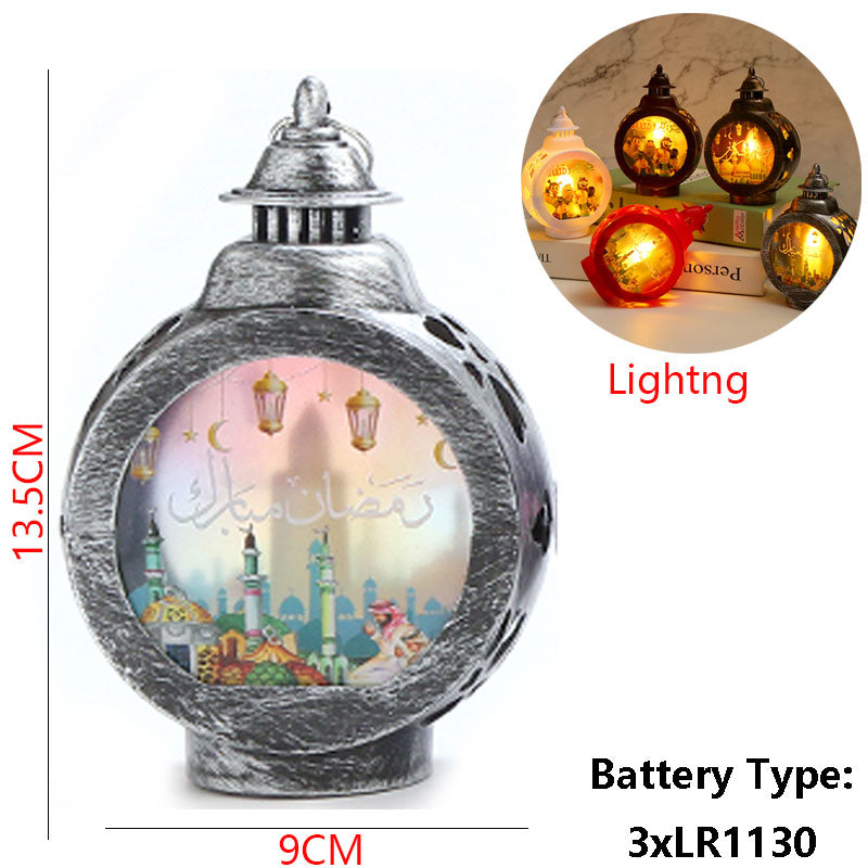 2023 EID Mubarak LED Light Table Ornaments 3D Acrylic Night Lamp Muslim Ramadan Party Eid Al Adha Ramadan Decoration for Home acacuss