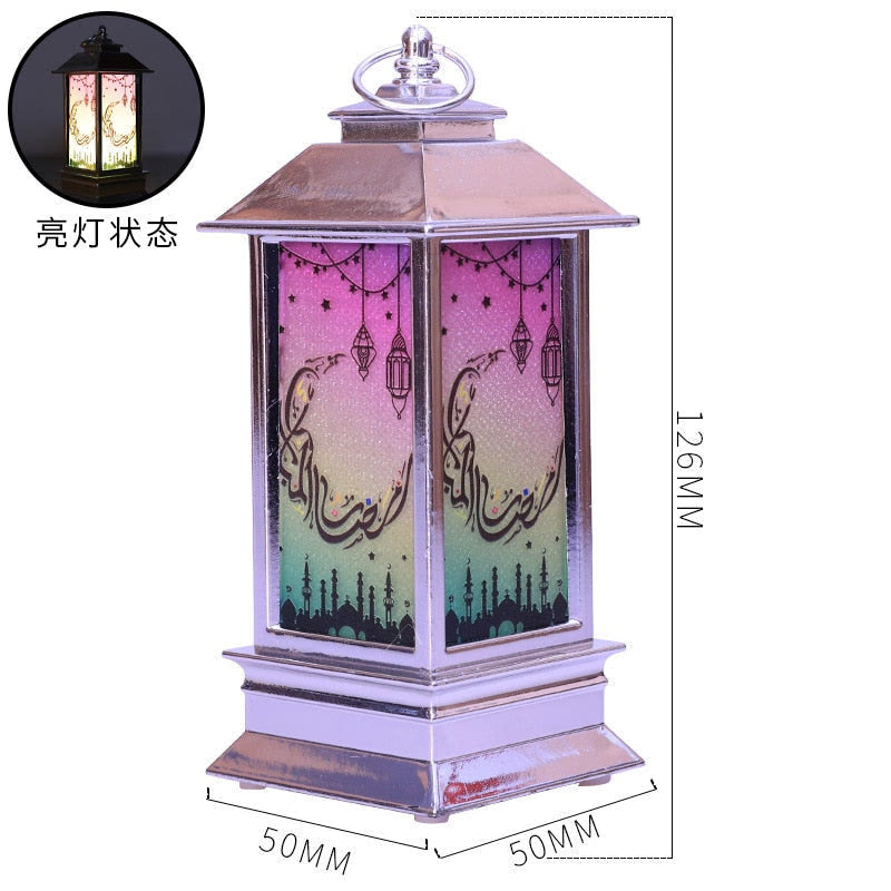 2023 EID Mubarak LED Light Table Ornaments 3D Acrylic Night Lamp Muslim Ramadan Party Eid Al Adha Ramadan Decoration for Home acacuss