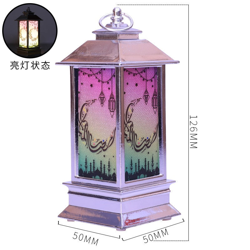 2023 EID Mubarak LED Light Table Ornaments 3D Acrylic Night Lamp Muslim Ramadan Party Eid Al Adha Ramadan Decoration for Home acacuss