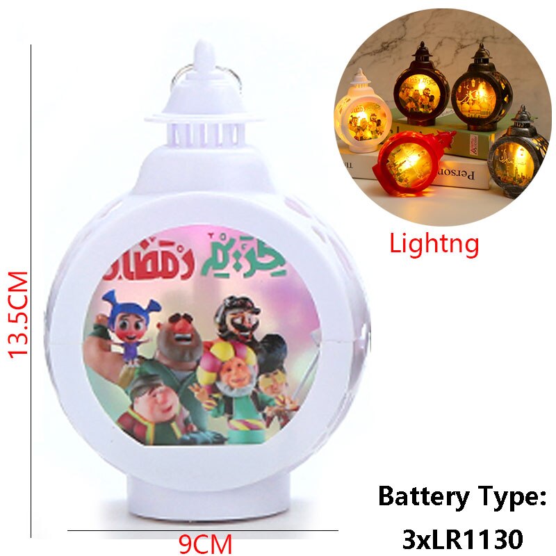 2023 EID Mubarak LED Light Table Ornaments 3D Acrylic Night Lamp Muslim Ramadan Party Eid Al Adha Ramadan Decoration for Home acacuss