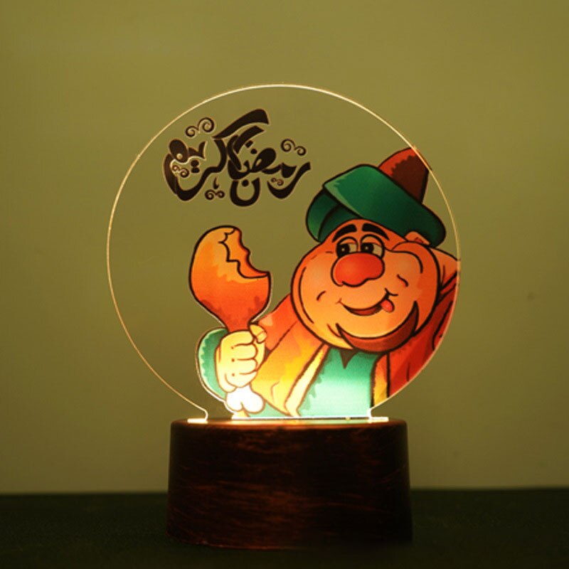 2023 EID Mubarak LED Light Table Ornaments 3D Acrylic Night Lamp Muslim Ramadan Party Eid Al Adha Ramadan Decoration for Home acacuss
