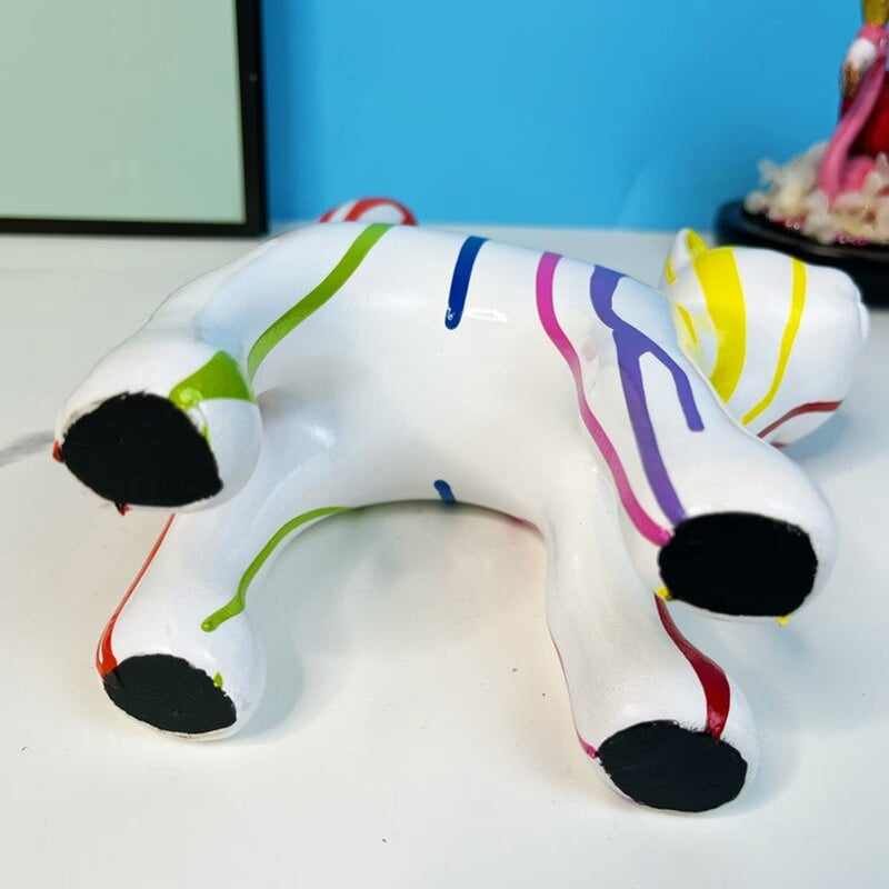 ERMAKOVA 2023 New Graffiti Cat Figurine Sculpture Desk Storage Statue Interior New RoomAbstract Art Ornament Holiday Decoration acacuss