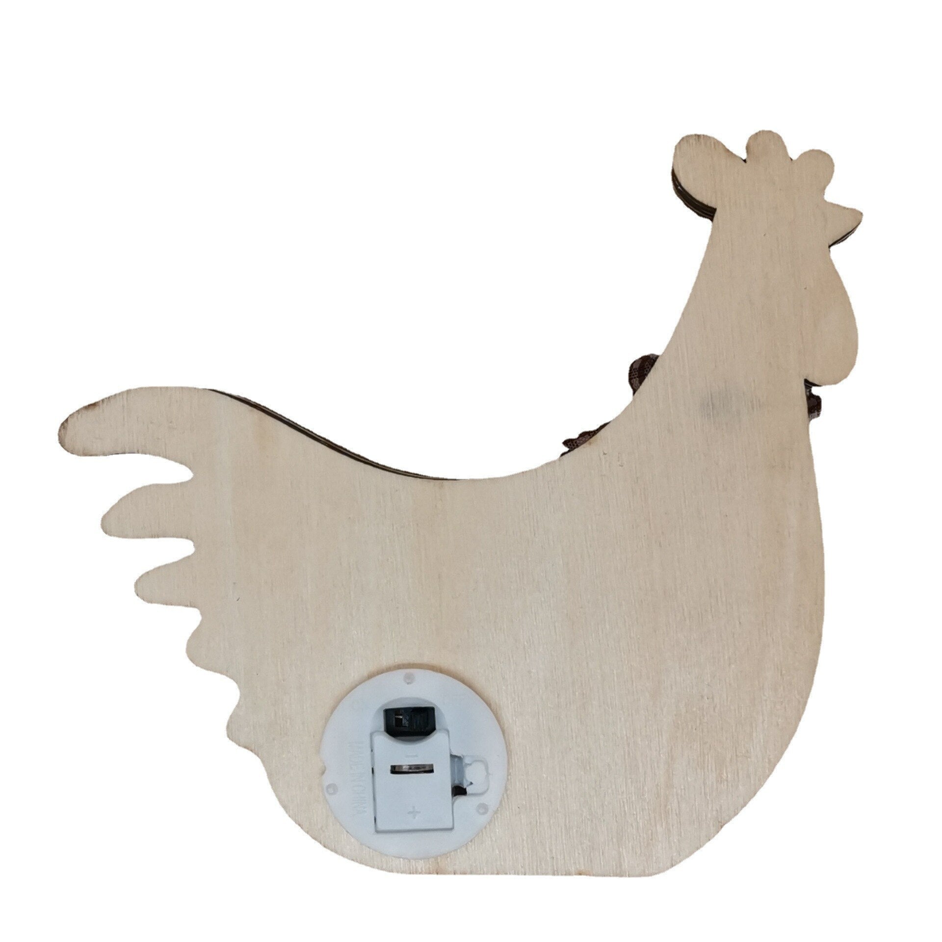2023 New Easter Decoration for Home Wooden Easter Hen LED Light Easter Craft Easter Ornament Decor Easter Hen Decor Lamp acacuss