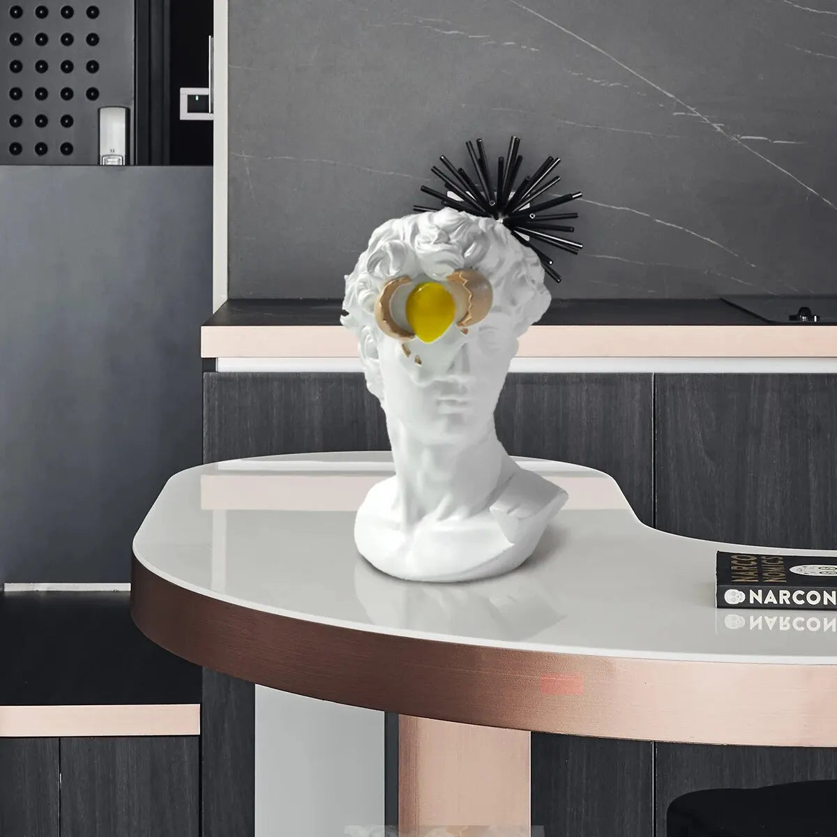 Egg Smashing on David's Face-Artistic and Creative Resin Statue-Great Gift for Family and Friends acacuss