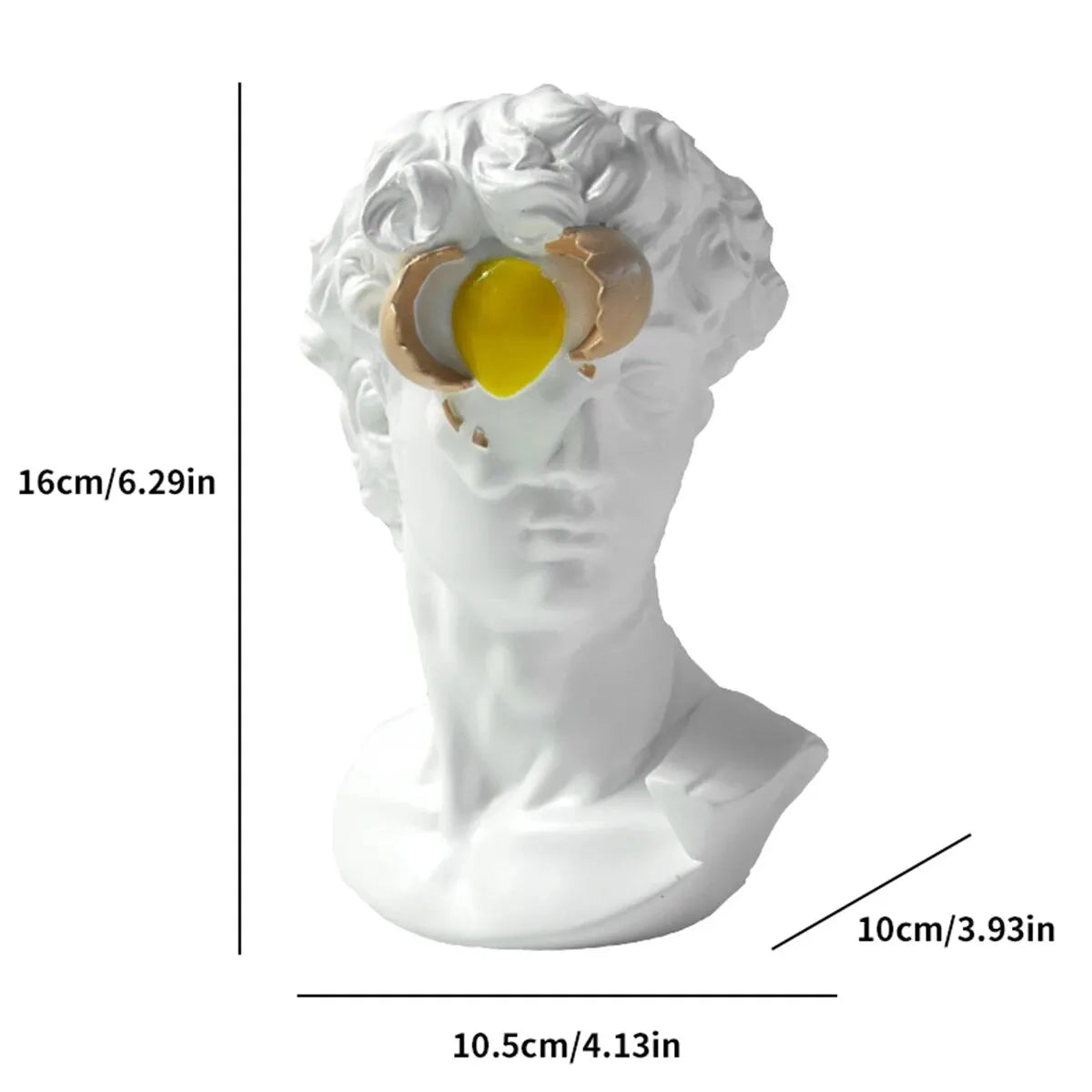 Egg Smashing on David's Face-Artistic and Creative Resin Statue-Great Gift for Family and Friends acacuss