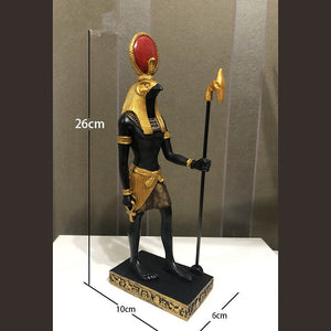 Egyptian Anubis Eye Sun God Totem Statue,Collectible Figurine Statue Figure Sculpture Egypt Home Desktop Decoration Dog God acacuss