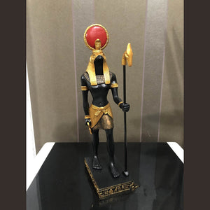 Egyptian Anubis Eye Sun God Totem Statue,Collectible Figurine Statue Figure Sculpture Egypt Home Desktop Decoration Dog God acacuss