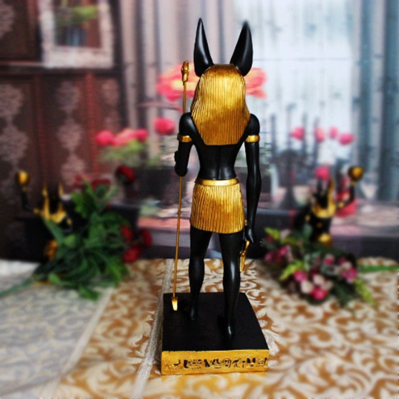 Egyptian Anubis Eye Sun God Totem Statue,Collectible Figurine Statue Figure Sculpture Egypt Home Desktop Decoration Dog God acacuss