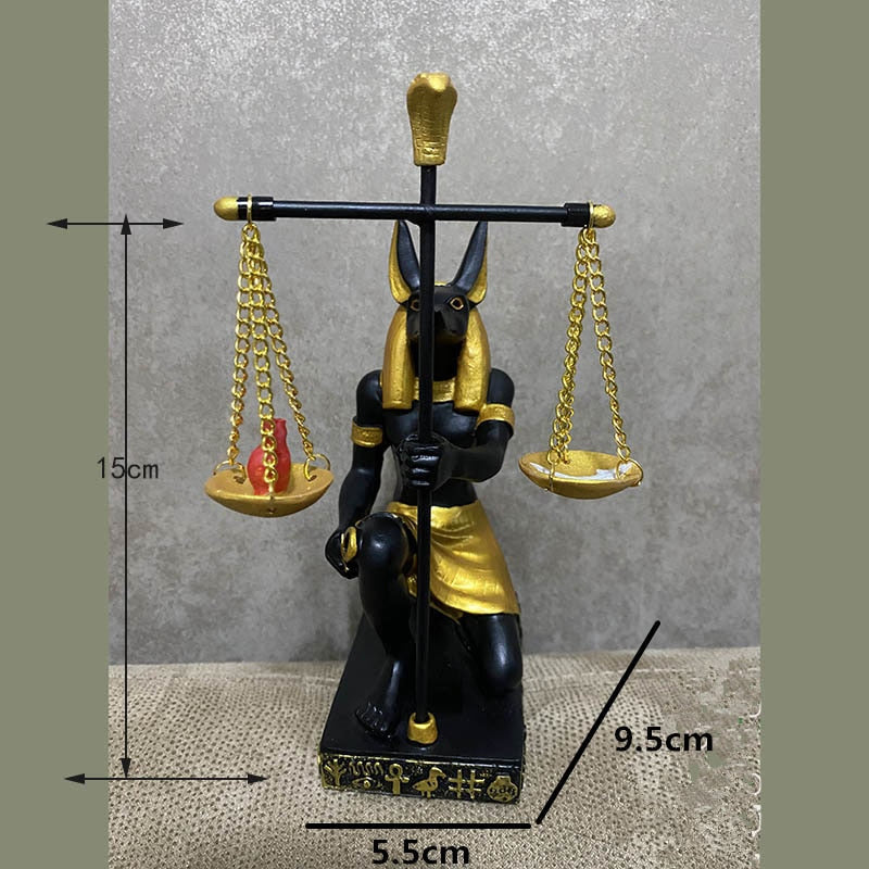 Egyptian Anubis Eye Sun God Totem Statue,Collectible Figurine Statue Figure Sculpture Egypt Home Desktop Decoration Dog God acacuss