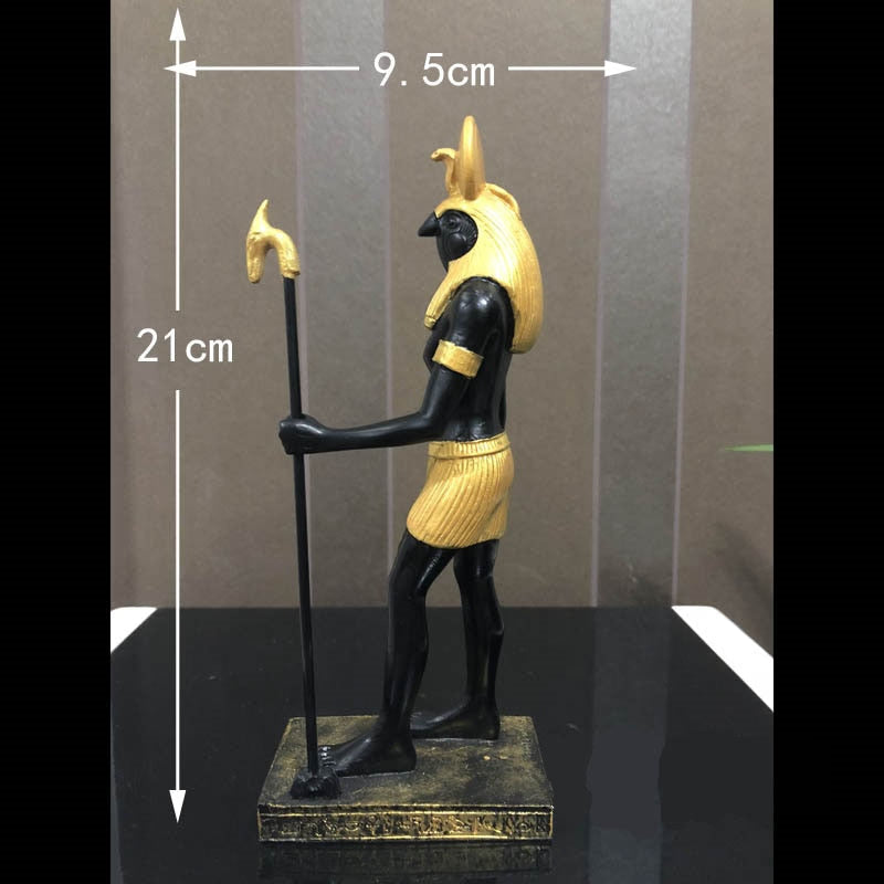 Egyptian Anubis Eye Sun God Totem Statue,Collectible Figurine Statue Figure Sculpture Egypt Home Desktop Decoration Dog God acacuss
