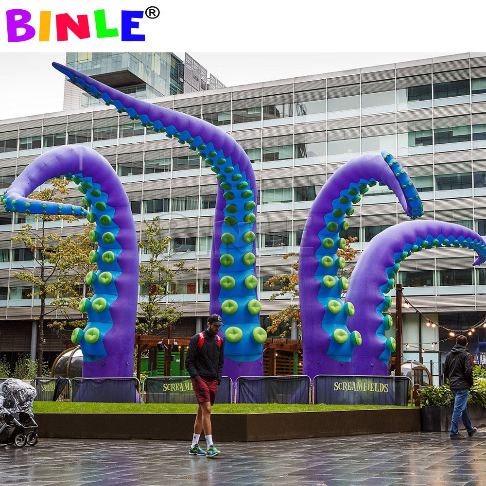 Elegant super giant inflatable octopus tentacles with affordable price inflatable octopus arm for Halloween decoration acacuss