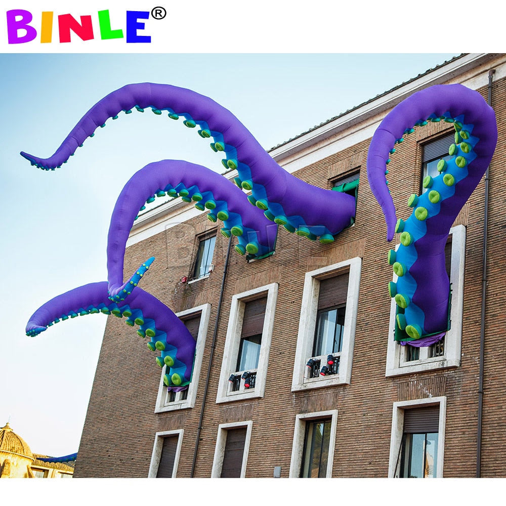 Elegant super giant inflatable octopus tentacles with affordable price inflatable octopus arm for Halloween decoration acacuss