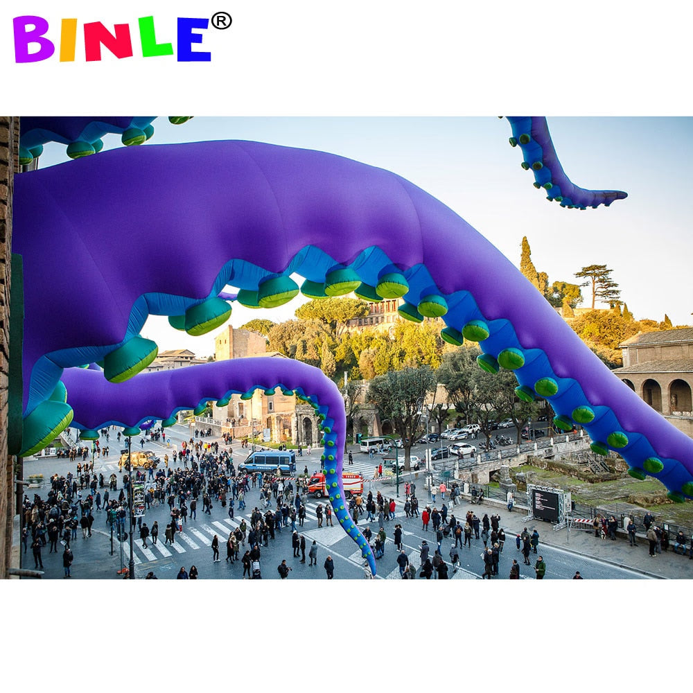 Elegant super giant inflatable octopus tentacles with affordable price inflatable octopus arm for Halloween decoration acacuss
