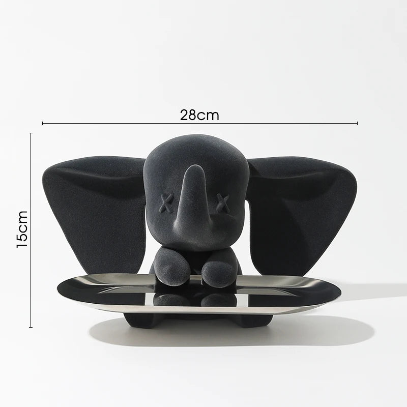 Elephant Pallet Figurines Modern Resin Universal Cell Mobile Phone Statue sculptures Home Office Desk Decor  Gift for Man acacuss