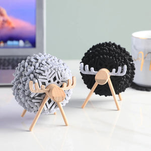 Elk Shape Drink Coasters Cup Pads Insulated Round Felt Cup Mats Creative Home Office Table Decor Art Crafts Gift 2023 New acacuss