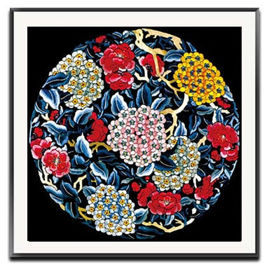 Embroidery DIY Chinese Style Lotus/Chrysanthemum/Fish/Crane Patterns Printed Kits Cross Stitch Thread Needlework Sets Home Decor acacuss