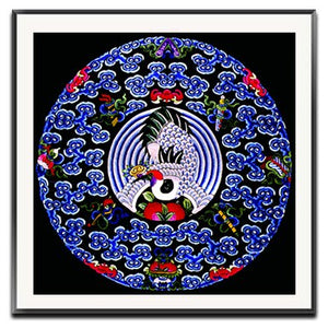 Embroidery DIY Chinese Style Lotus/Chrysanthemum/Fish/Crane Patterns Printed Kits Cross Stitch Thread Needlework Sets Home Decor acacuss