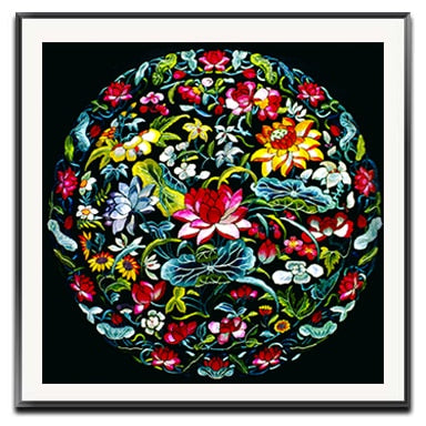 Embroidery DIY Chinese Style Lotus/Chrysanthemum/Fish/Crane Patterns Printed Kits Cross Stitch Thread Needlework Sets Home Decor acacuss