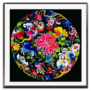 Embroidery DIY Chinese Style Lotus/Chrysanthemum/Fish/Crane Patterns Printed Kits Cross Stitch Thread Needlework Sets Home Decor acacuss
