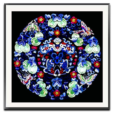 Embroidery DIY Chinese Style Lotus/Chrysanthemum/Fish/Crane Patterns Printed Kits Cross Stitch Thread Needlework Sets Home Decor acacuss