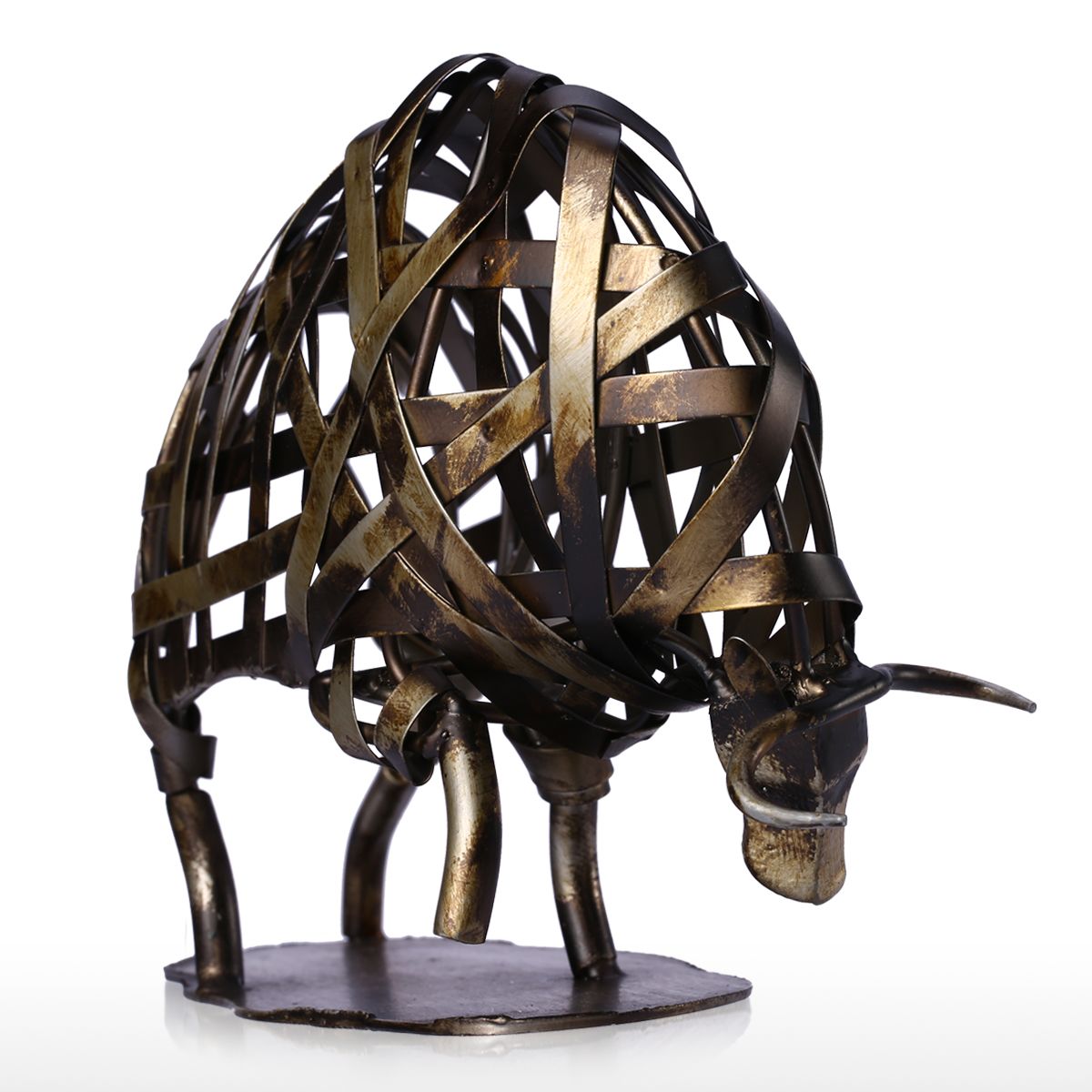 Environment-friendly Metal Sculpture Iron Braided Giraffe Model Home Room Decorative Articles Handicrafts Good Gift acacuss