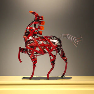 Environment-friendly Metal Sculpture Iron Braided Giraffe Model Home Room Decorative Articles Handicrafts Good Gift acacuss