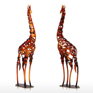Environment-friendly Metal Sculpture Iron Braided Giraffe Model Home Room Decorative Articles Handicrafts Good Gift acacuss