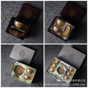 European Bone China Coffee Cup Cup Saucer Spoon Set Ceramic Cup English Afternoon Tea Coffee Cup Household Water Cup Tea Set acacuss