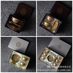 European Bone China Coffee Cup Cup Saucer Spoon Set Ceramic Cup English Afternoon Tea Coffee Cup Household Water Cup Tea Set acacuss