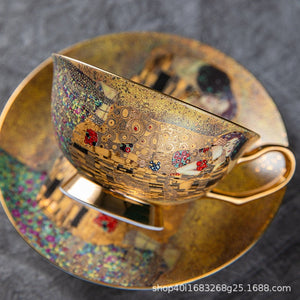 European Bone China Coffee Cup Cup Saucer Spoon Set Ceramic Cup English Afternoon Tea Coffee Cup Household Water Cup Tea Set acacuss