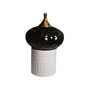 European Style Ceramics Storage Jar Living Room Castle Jewelry Jars Bedroom Cosmetic Container Painted Home Decoration Organizer acacuss