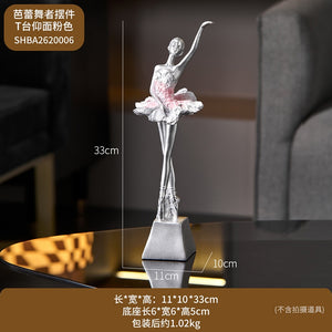European Style Elegant Ballet Girl Decorative Ornaments Living Room Decoration Accessories Wine Cabinet Decoration Home Decor acacuss