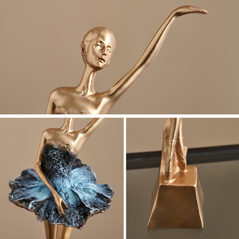 European Style Elegant Ballet Girl Decorative Ornaments Living Room Decoration Accessories Wine Cabinet Decoration Home Decor acacuss