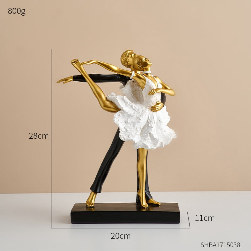 European Style Elegant Ballet Girl Decorative Ornaments Living Room Decoration Accessories Wine Cabinet Decoration Home Decor acacuss