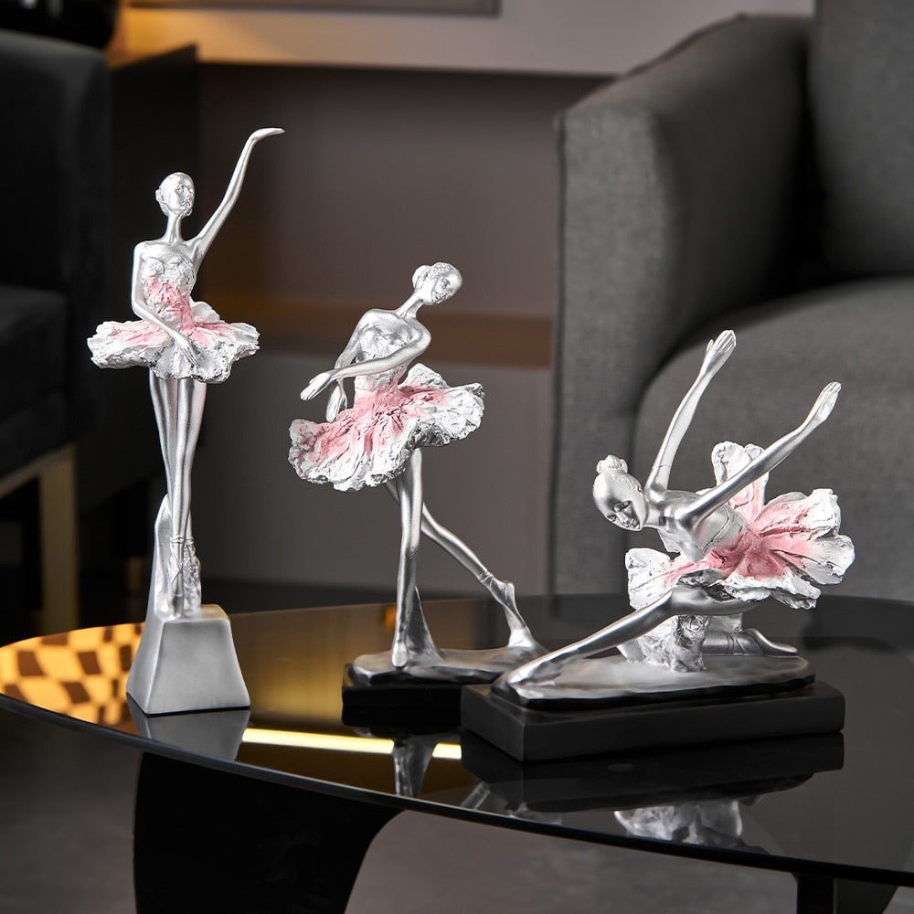 European Style Elegant Ballet Girl Decorative Ornaments Living Room Decoration Accessories Wine Cabinet Decoration Home Decor acacuss