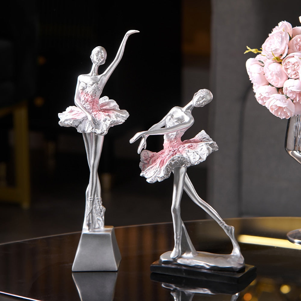 European Style Elegant Ballet Girl Decorative Ornaments Living Room Decoration Accessories Wine Cabinet Decoration Home Decor acacuss