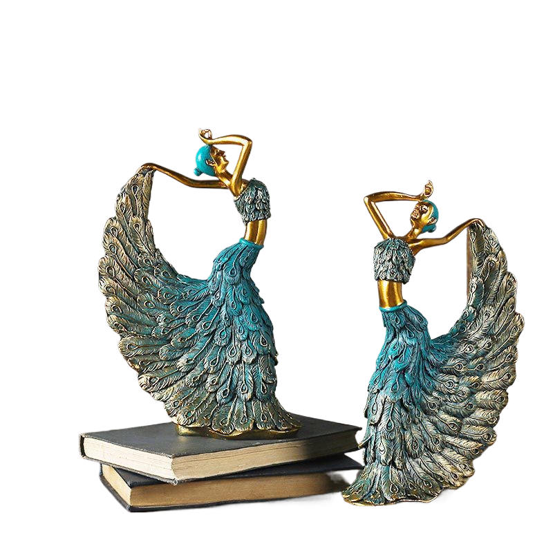 European creative Peacock dance resin handicraft decoration wedding room living room TV cabinet porch luxury decoration acacuss