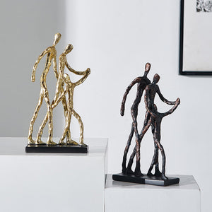 Extravagance Art Decor Abstract Character Ornaments Resin Figurines Office Accessories Room Decorations Vintage Home Decor Gift acacuss