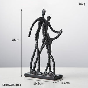 Extravagance Art Decor Abstract Character Ornaments Resin Figurines Office Accessories Room Decorations Vintage Home Decor Gift acacuss