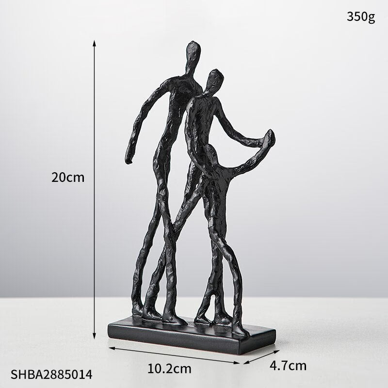 Extravagance Art Decor Abstract Character Ornaments Resin Figurines Office Accessories Room Decorations Vintage Home Decor Gift acacuss