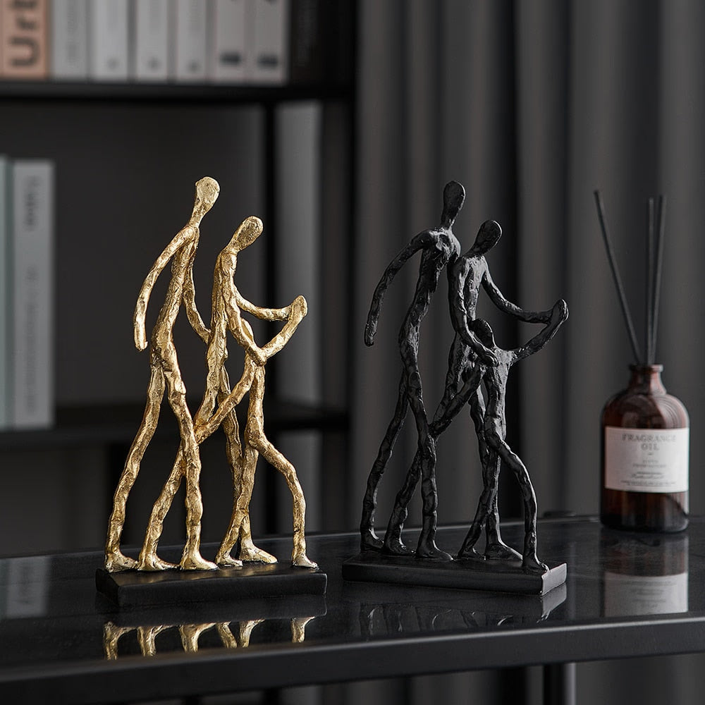 Extravagance Art Decor Abstract Character Ornaments Resin Figurines Office Accessories Room Decorations Vintage Home Decor Gift acacuss