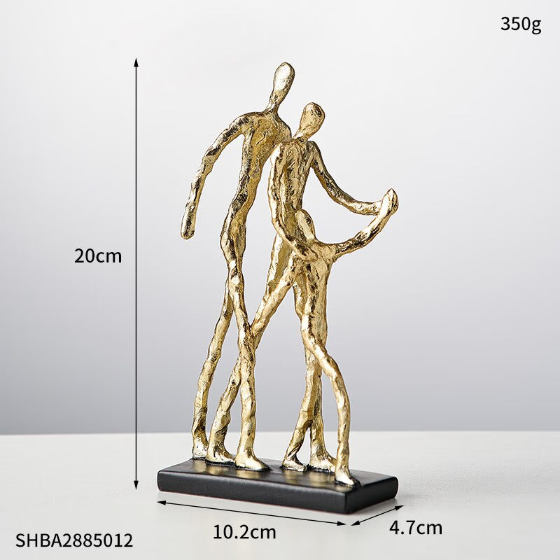 Extravagance Art Decor Abstract Character Ornaments Resin Figurines Office Accessories Room Decorations Vintage Home Decor Gift acacuss