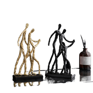 Extravagance Art Decor Abstract Character Ornaments Resin Figurines Office Accessories Room Decorations Vintage Home Decor Gift acacuss