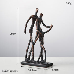 Extravagance Art Decor Abstract Character Ornaments Resin Figurines Office Accessories Room Decorations Vintage Home Decor Gift acacuss