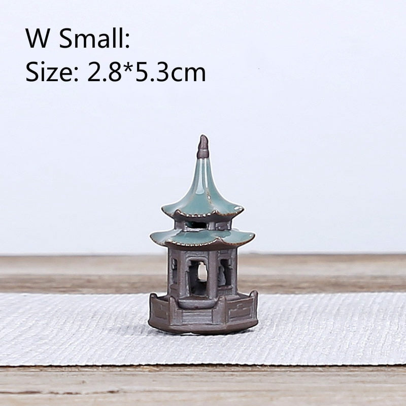 F Bonsai Fairy Garden Ornament Ceramic Figure Ge Yao Zen Meaning Little Monk Micro Landscape Home Decoration Accessories Tea Pet acacuss