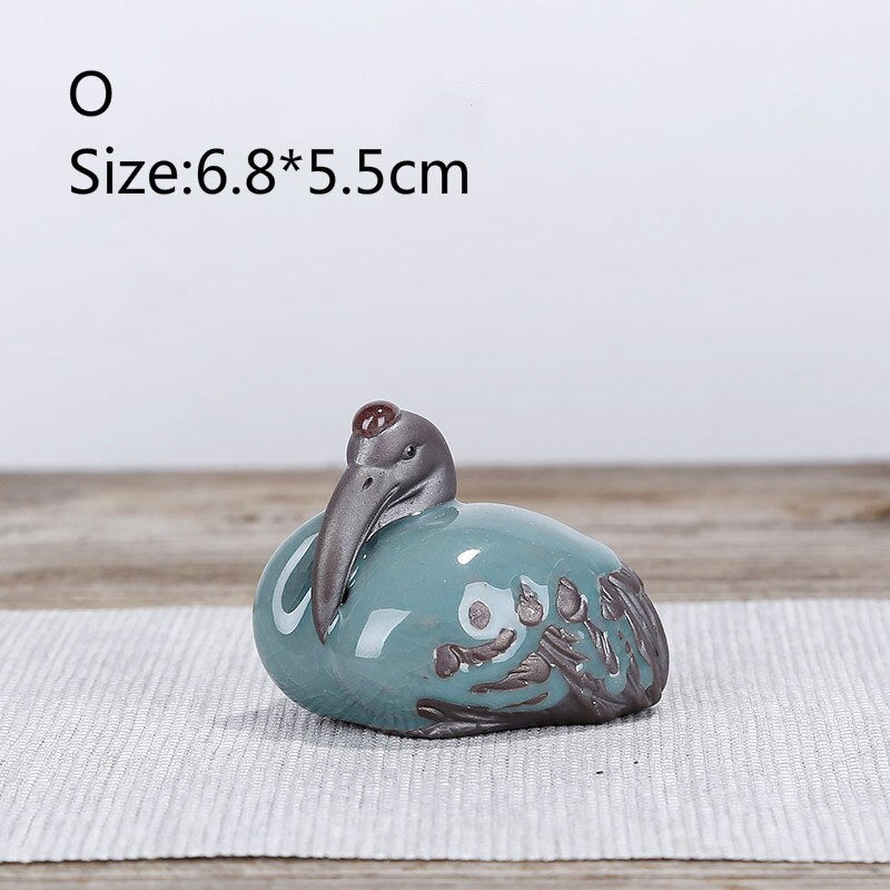 F Bonsai Fairy Garden Ornament Ceramic Figure Ge Yao Zen Meaning Little Monk Micro Landscape Home Decoration Accessories Tea Pet acacuss