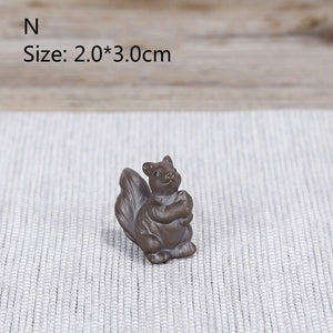 F Bonsai Fairy Garden Ornament Ceramic Figure Ge Yao Zen Meaning Little Monk Micro Landscape Home Decoration Accessories Tea Pet acacuss