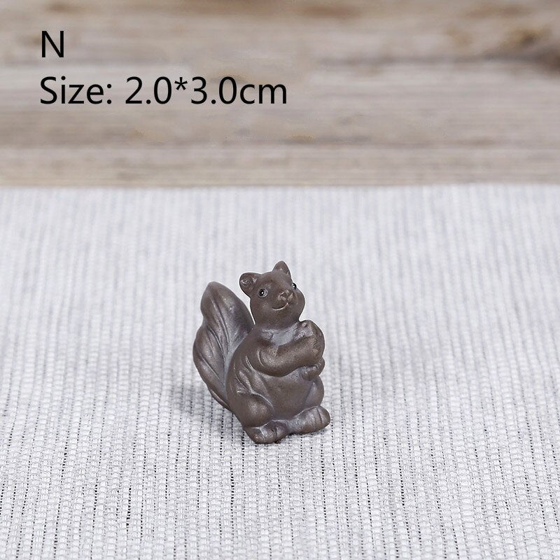 F Bonsai Fairy Garden Ornament Ceramic Figure Ge Yao Zen Meaning Little Monk Micro Landscape Home Decoration Accessories Tea Pet acacuss